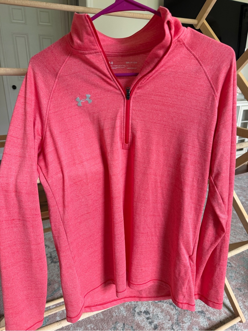 Under Armour Men’s Pink Quarter-Zip Performance Pullover